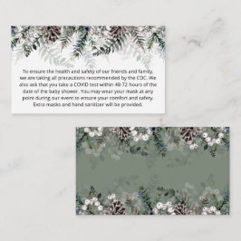 Evergreen Christmas Custom notes Encoding Card Begleitkarte