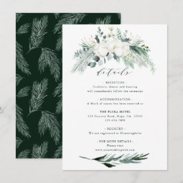 Evergreen & Cotton Blume Bouquet Wedding Details Begleitkarte