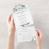 Evergreen & Cotton Blume Elegante Hochzeit