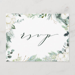 Evergreen & Cotton Blume Elegante Hochzeiten UAWG Postkarte