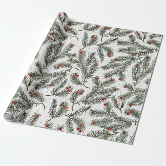Evergreen Elegance Geschenkpapier