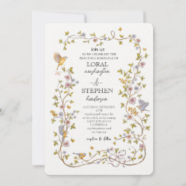 Evergreen Elegance Wedding Einladung