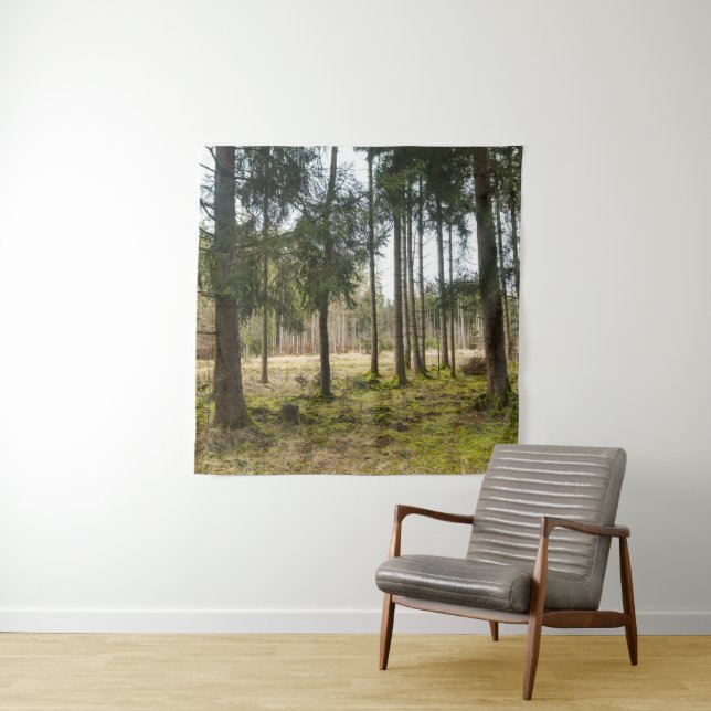 Evergreen Forest Bliss 2 Wandteppich (Beispiel)