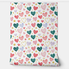 Evergreen Hearts & Rose Blush Tapete