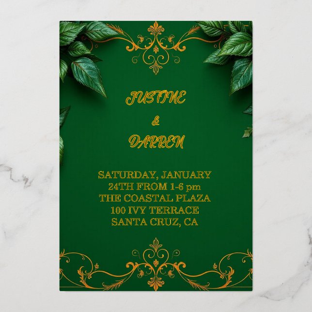 Evergreen invitation  (Recto)