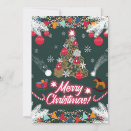 Evergreen Joy of Christmas Einladung