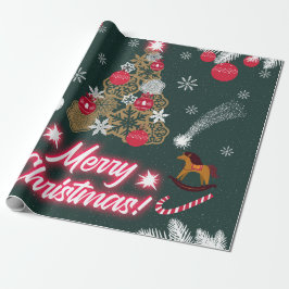 Evergreen Joy of Christmas Geschenkpapier