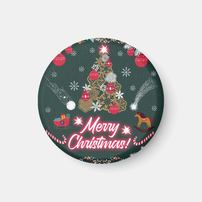 Evergreen Joy of Christmas Magnet (Vorne)