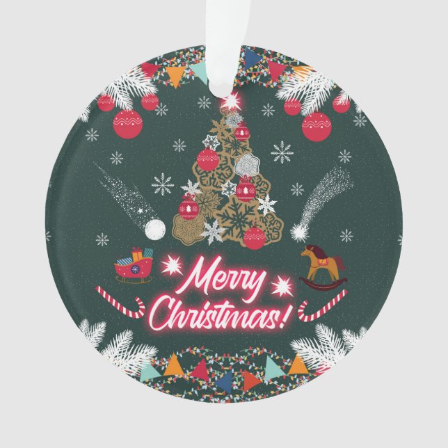 Evergreen Joy of Christmas Ornament (Vorderseite)
