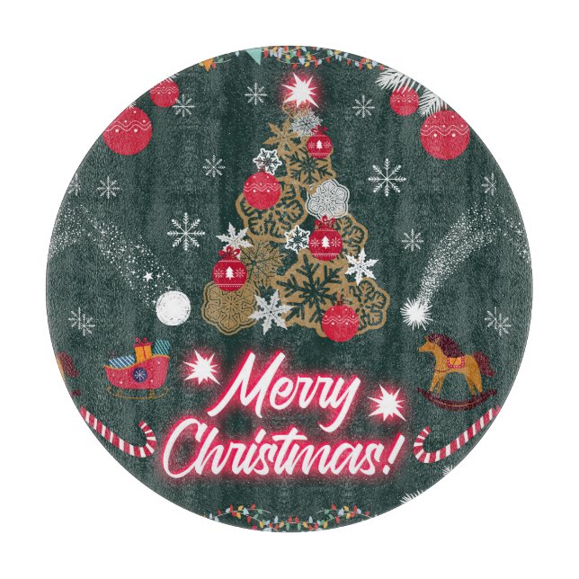 Evergreen Joy of Christmas Schneidebrett (Vorderseite)