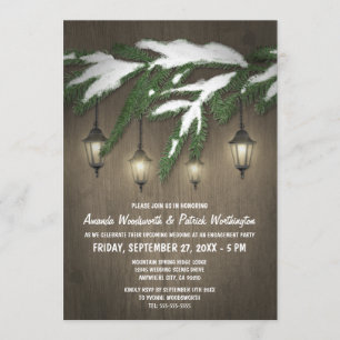 Evergreen Lantern Engagement Party Einladungen