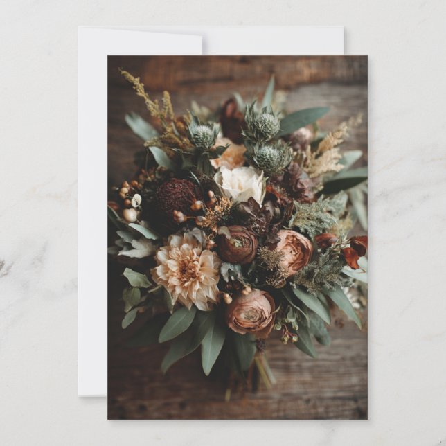 Evergreen Liebe | Wild Grace Einladung (Vorderseite)