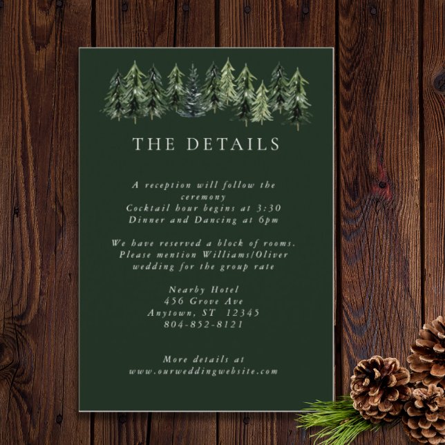 Evergreen Mountain Glen White Green Black Begleitkarte (Von Creator hochgeladen)