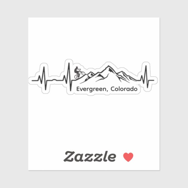 Evergreen MTB Vinyl Sticker (Blatt)