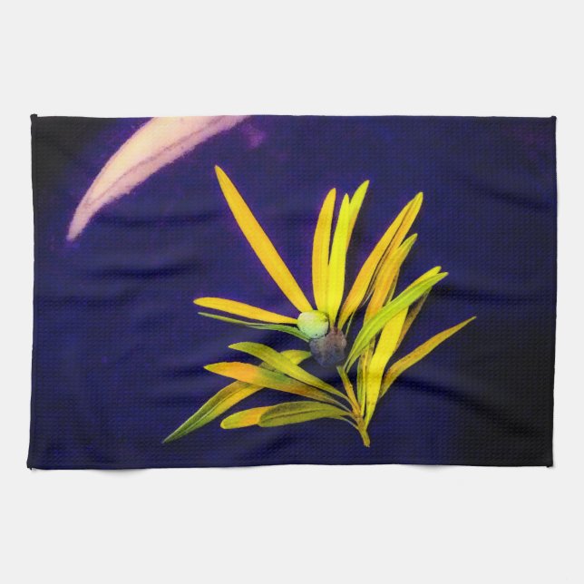 Evergreen on Blue Kitchen Handtücher (Horizontal)
