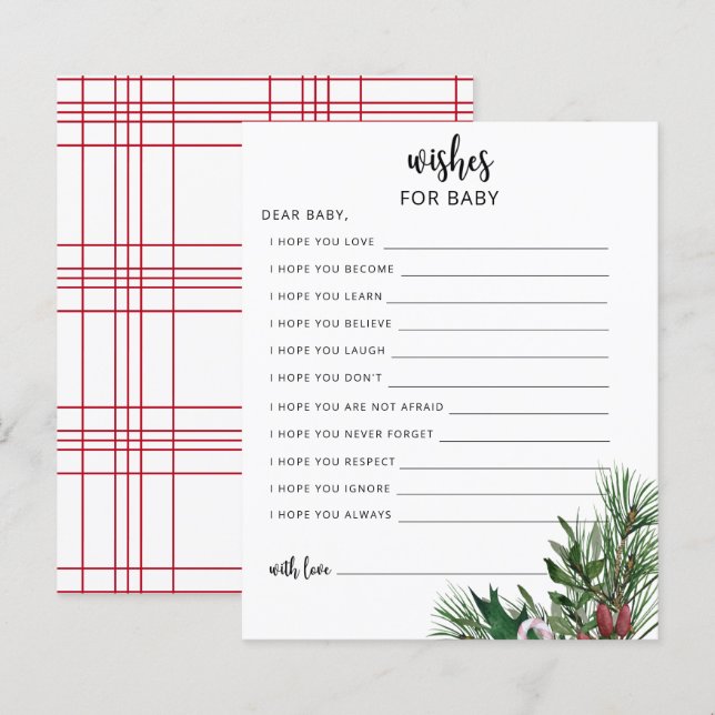 Evergreen Party | Wünsche für Babyspiel (Vorne/Hinten)