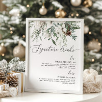 Evergreen Signature trinkt Winterhochzeit