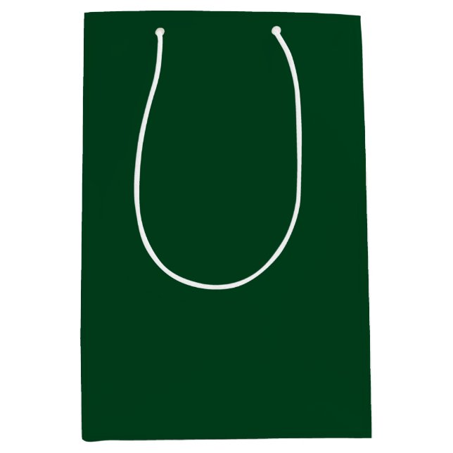 Evergreen Solid Color Mittlere Geschenktüte (Vorderseite)