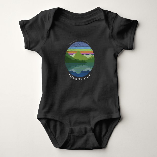 Evergreen Staat Baby Strampler (Vorderseite)