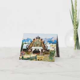 Evergreen Summer Barn Vielen Dank Card 4"x5" Dankeskarte