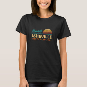 Evergreen Sunset Asheville Forest North Carolina W T-Shirt