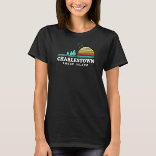 Evergreen Sunset Charlestown Forest Rhode Island W T-Shirt
