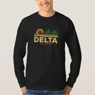 Evergreen Sunset Delta Forest Alabama Wald Natur T-Shirt