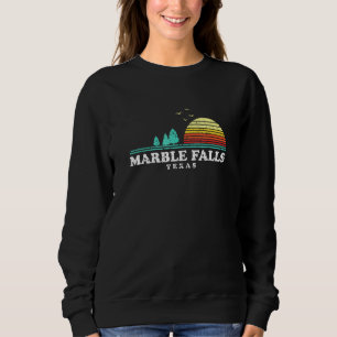 Evergreen Sunset Marble Falls Forest Texas Woods C Sweatshirt