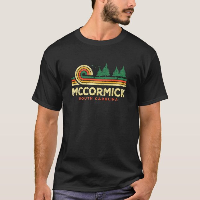 Evergreen Sunset Mccormick Forest South Carolina W T-Shirt (Vorderseite)