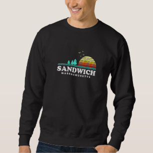 Evergreen Sunset Sandwich Forest Massachusetts Woo Sweatshirt