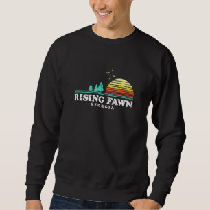 Evergreen Sunset steigender Faenwald Georgien Wald Sweatshirt