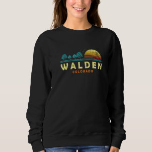 Evergreen Sunset Walden Forest Colorado Woods Natu Sweatshirt
