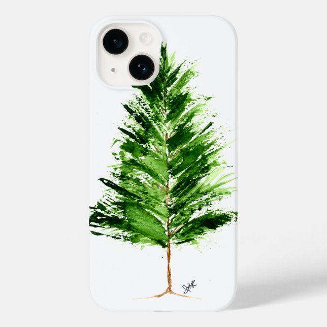 Evergreen Tree iPhone 14 Barely There Case (Rückseite)
