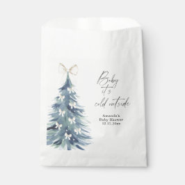 Evergreen tree mit Bohnen Baby Dusche Geschenktütchen