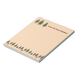 Evergreen Trees 5.5" x 6" Notepad - 40 Seiten Notizblock