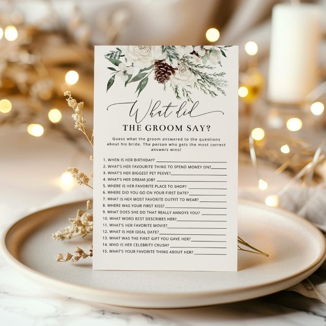 Evergreen Was hat der Bräutigam gesagt Brautparty (Von Creator hochgeladen)