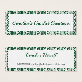 Evergreen White Crochet Lace Patterns Business Car