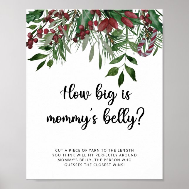 Evergreen wie groß ist das Bauchspiel der Mama Poster (Vorne)