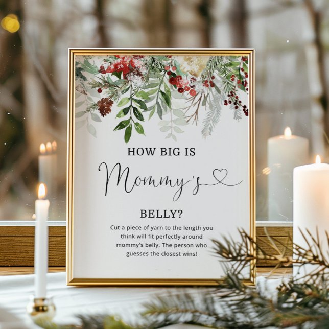 Evergreen wie groß ist das Bauchspiel der Mama Poster (Von Creator hochgeladen)