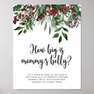 Evergreen wie groß ist das Bauchspiel der Mama Poster