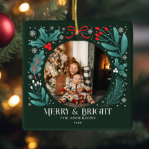 Evergreen Winter Botanicals Weihnachtsfest Foto