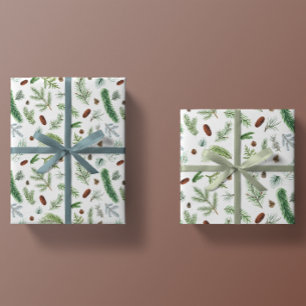 Evergreen Woodland Classic Winterurlaub Geschenkpapier