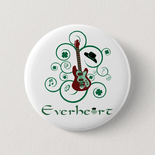 Everheart Gitarren-Knopf Button (Vorderseite)