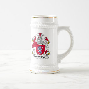 Everingham Familienwappen Bierglas