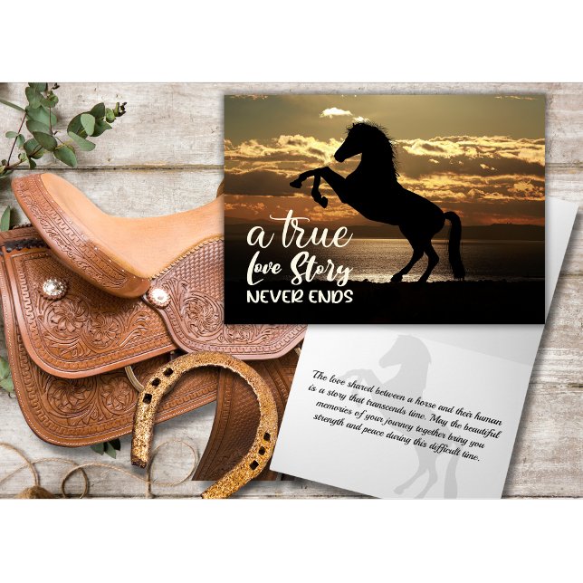 Everlasting Bond Horse Bereavement Card Karte (Von Creator hochgeladen)