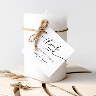 EVERLEIGH Danke Favor Quadrat-Tag Geschenkanhänger