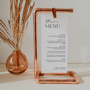 EVERLEIGH Menu Mariage minimaliste 4x9