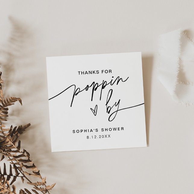 EVERLEIGH Popcorn Fevor Card Danke für Poppin By Quadratische Visitenkarte (Von Creator hochgeladen)