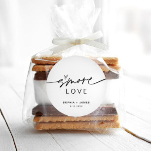 EVERLEIGH S'more Love Favor 3" Rundumaufkleber Runder Aufkleber