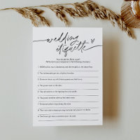 EVERLEIGH Wedding Etiquette 911 Brautparty Game